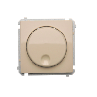 Ściemniacz naciskowo-obrotowy (moduł), 20–500 W, 230V, beż BMS9T.01/12 Simon Basic | BMS9T.01/12 Kontakt Simon