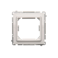 Adapter (przejściówka) na osprzęt standardu 45×45mm, biały BMA45M/11 Simon Basic | BMA45M/11 Kontakt Simon
