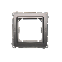 Adapter (przejściówka) na osprzęt standardu 45x45mm, stal inox BMA45M/21 Simon Basic | BMA45M/21 Kontakt Simon
