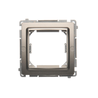 Adapter (przejściówka) na osprzęt standardu 45x45mm, satynowy BMA45M/29 Simon Basic | BMA45M/29 Kontakt Simon