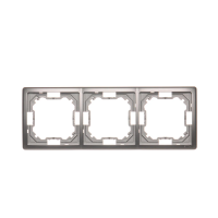 Ramka potrójna uniwersalna poziom i pion, stal inox BMR3/21 Simon Basic | BMR3/21 Kontakt Simon