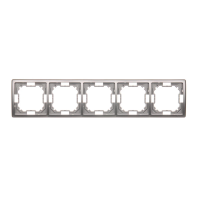 Ramka pięciokrotna uniwersalna poziom i pion, stal inox BMR5/21 Simon Basic | BMR5/21 Kontakt Simon