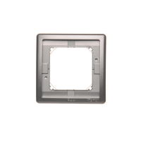 Ramka pojedyncza do wersji bryzgoszczelnej IP44 z uszczelką, stal inox BMR1B/21 Simon Basic | BMR1B/21 Kontakt Simon