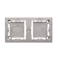 Puszka n/t płytka (31mm) podwójna, stal inox MPN2/21 | MPN2/21 Kontakt Simon