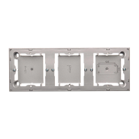 Puszka n/t płytka (31mm) potrójna, stal inox MPN3/21 | MPN3/21 Kontakt Simon