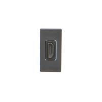 Płytka K45/2 adapter HDMI-HDMI 22,5x45mm + wkład, szary grafit K129B/14 Simon Connect | K129B/14 Kontakt Simon