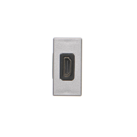 Płytka K45/2 adapter HDMI-HDMI 22,5x45mm + wkład, aluminium, K129B/8, Simon Connect | K129B/8 Kontakt Simon