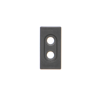 Płytka K45/2 złącz 2x RCA (CINCH) 22,5x45mm, czarny, Simon Connect | K101/14 Kontakt Simon