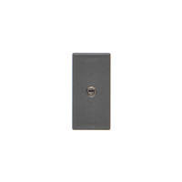 Płytka K45/2 gniazda mini-jack 22,5x45mm + wkład, czarny, Simon Connect | K123B/14 Kontakt Simon