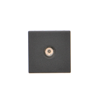 Płytka K45 gn. TV męskie 45x45mm + wkład, czarny, Simon Connect | K120A/14 Kontakt Simon