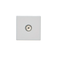 Płytka K45 gniazda TV męskie 45x45mm + wkład, czysta biel K120A/9 Simon Connect | K120A/9 Kontakt Simon