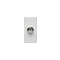 Płytka K45/2 gniazdo TV żeńskie 22,5x45mm + wkład, czysta biel K102B/9 Simon Connect | K102B/9 Kontakt Simon