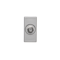 Płytka K45/2 gnizado SAT (F) żeńskie 22,5x45mm + wkład, aluminium, K102C/8, Simon Connect | K102C/8 Kontakt Simon