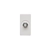 Płytka K45/2 gniazdo SAT (F) żeńskie 22,5x45mm + wkład, czysta biel K102C/9 Simon Connect | K102C/9 Kontakt Simon