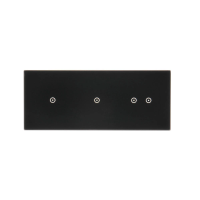 Panel dotykowy S54, 3 moduły, 1 pole dotyk.+1 pole dotyk.+2 pola dotyk. poziom, zastygła lawa | DSTR3112/73 Kontakt Simon