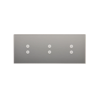 Panel dotykowy S54, 3 moduły, 2 pola dotyk. pion+2 pola dotyk. pion+2 pola dotyk. pion, srebrna mgła | DSTR3333/71 Kontakt Simon