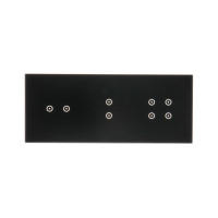Panel dotykowy S54, 3 moduły, 2 pola dotyk. poziom+2 pola dotyk. pion+4 pola dotyk. zastygła lawa | DSTR3234/73 Kontakt Simon