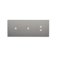 Panel dotykowy S54, 3 moduły, 1 pole dotyk.+1 pole dotyk.+2 pola dotyk. pion, srebrna mgła | DSTR3113/71 Kontakt Simon
