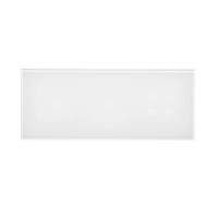 Panel dotykowy S54, 3 moduły, 1 pole dotykowe + 1 pole dotykowe + 4 pola dotykowe, biała perła | DSTR3114/70 Kontakt Simon