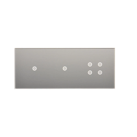 Panel dotykowy S54, 3 moduły, 1 pole dotykowe + 1 pole dotykowe + 4 pola dotykowe, srebrna mgła | DSTR3114/71 Kontakt Simon