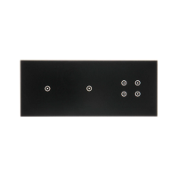 Panel dotykowy S54, 3 moduły, 1 pole dotykowe + 1 pole dotykowe + 4 pola dotykowe, zastygła lawa | DSTR3114/73 Kontakt Simon