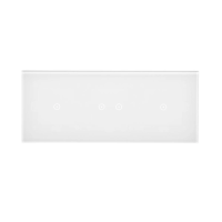 Panel dotykowy S54, 3 moduły, 1 pole dotyk.+2 pola dotyk. poziom+1 pole dotyk., biała perła | DSTR3121/70 Kontakt Simon
