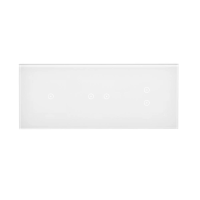 Panel dotykowy S54, 3 moduły, 1 pole dotyk.+2 pola dotyk. poziom+2 pola dotyk. pion, biała mgła | DSTR3123/70 Kontakt Simon