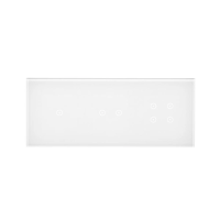 Panel dotykowy S54, 3 moduły, 1 pole dotyk.+2 pola dotyk. poziom+4 pola dotyk., biała mgła | DSTR3124/70 Kontakt Simon