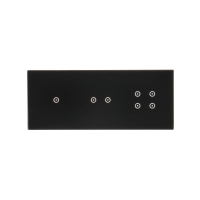 Panel dotykowy S54, 3 moduły, 1 pole dotyk.+2 pola dotyk. poziom+4 pola dotyk., zastygła lawa | DSTR3124/73 Kontakt Simon