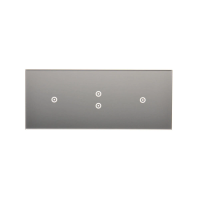 Panel dotykowy S54, 3 moduły, 1 pole dotyk.+2 pola dotyk. pion+1 pole dotyk., srebrna mgła | DSTR3131/71 Kontakt Simon