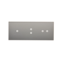 Panel dotykowy S54, 3 moduły, 1 pole dotyk.+2 pola dotyk. pion+2 pola dotyk. poziom, srebrna mgła | DSTR3132/71 Kontakt Simon