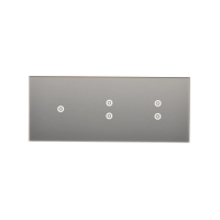 Panel dotykowy S54, 3 moduły, 1 pole dotyk.+2 pole dotyk. pion+2 pola dotyk. pion, srebrna mgła | DSTR3133/71 Kontakt Simon