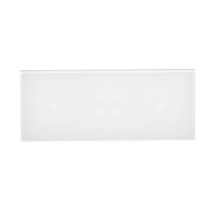 Panel dotykowy S54, 3 moduły, 1 pole dotykowe + 4 pole dotykowe + 1 pole dotykowe, biała perła | DSTR3141/70 Kontakt Simon