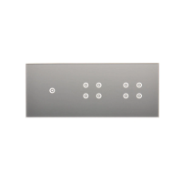 Panel dotykowy S54, 3 moduły, 1 pole dotykowe + 4 pole dotykowe +  4 pole dotykowe, srebrna mgła | DSTR3144/71 Kontakt Simon