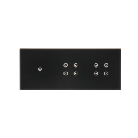 Panel dotykowy S54, 3 moduły, 1 pole dotykowe + 4 pole dotykowe +  4 pole dotykowe, zastygła lawa | DSTR3144/73 Kontakt Simon
