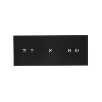 Panel dotykowy S54, 3 moduły, 2 pola dotyk. poziom+1 pole dotyk.+2 pola dotyk. poziom, zastygła lawa | DSTR3212/73 Kontakt Simon