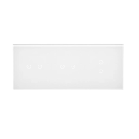 Panel dotykowy S54, 3 moduły, 2 pola dotyk.poziom+2 pole dotyk.poziom+2 pola dotyk.pion, biała perła | DSTR3223/70 Kontakt Simon