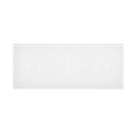 Panel dotykowy S54, 3 moduły, 2 pola dotyk.poziom+2 pola dotyk.pion+2 pola dotyk.poziom, biała perła | DSTR3232/70 Kontakt Simon