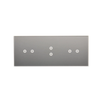 Panel dotykowy S54, 3 moduły, 2 pola dotyk.poziom+2 pola dotyk.pion+2 pola dotyk.poziom, srebrna | DSTR3232/71 Kontakt Simon