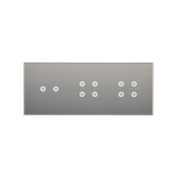 Panel dotykowy S54, 3 moduły, 2 pola dotyk. poziom+4 pola dotyk.+4 pola dotyk., srebrna mgła | DSTR3244/71 Kontakt Simon