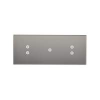 Panel dotykowy S54, 3 moduły, 2 pola dotyk. pion +1 pole dotyk.+2 pola dotyk. pion, srebrna mgła | DSTR3313/71 Kontakt Simon