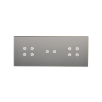 Panel dotykowy S54, 3 moduły, 4 pola dotyk.+2 pola dotyk. poziom+4 pola dotyk., srebrna mgła | DSTR3424/71 Kontakt Simon
