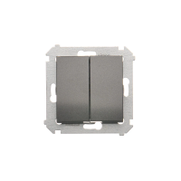 Łącznik schodowy podwójny bez piktogramu (moduł) 10AX, 250V~, zaciski śrubowe antracyt DW6/2.01/X/4 | DW6/2.01/X/48 Kontakt Simon