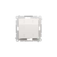 Łącznik/Przycisk roletowy podwójny elektroniczny (moduł) 230V, biały DEZ2.01/11 Simon 54 Premium | DEZ2.01/11 Kontakt Simon