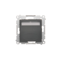 Oprawa oświetleniowa LED, 14V DC, 0.56W, białe z. 5900K, wymagany zasilacz 14V, czarny mat, Simon 54 | DOS14A.01/49 Kontakt Simon