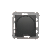 Ściemniacz obrotowy do LED ściemnialnych 230V 2-250 W, max 10 zródeł LED, czarny mat, Simon 54 | DS9L.01/49 Kontakt Simon