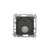 Łącznik z czujnikiem ruchu (moduł) 20-500 W, czarny mat, Simon 54 | DCR10T.01/49 Kontakt Simon