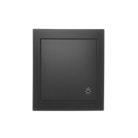 Przycisk światło, 10 AX, 250V, zaciski śrubowe, czarny IP44 Aquaclick | ACS1/49 Kontakt Simon