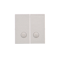 Klawisz podwójny z oczkami do: SW5L2M, SW6/2L2M, SW7/2L2M, Aluminium mat Simon 55 | TKW5L2/143 Kontakt Simon