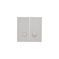 Klawisz podwójny z oczkami do: SW6/2L2M, Aluminium mat Simon 55 | TKW6/2L2/143 Kontakt Simon